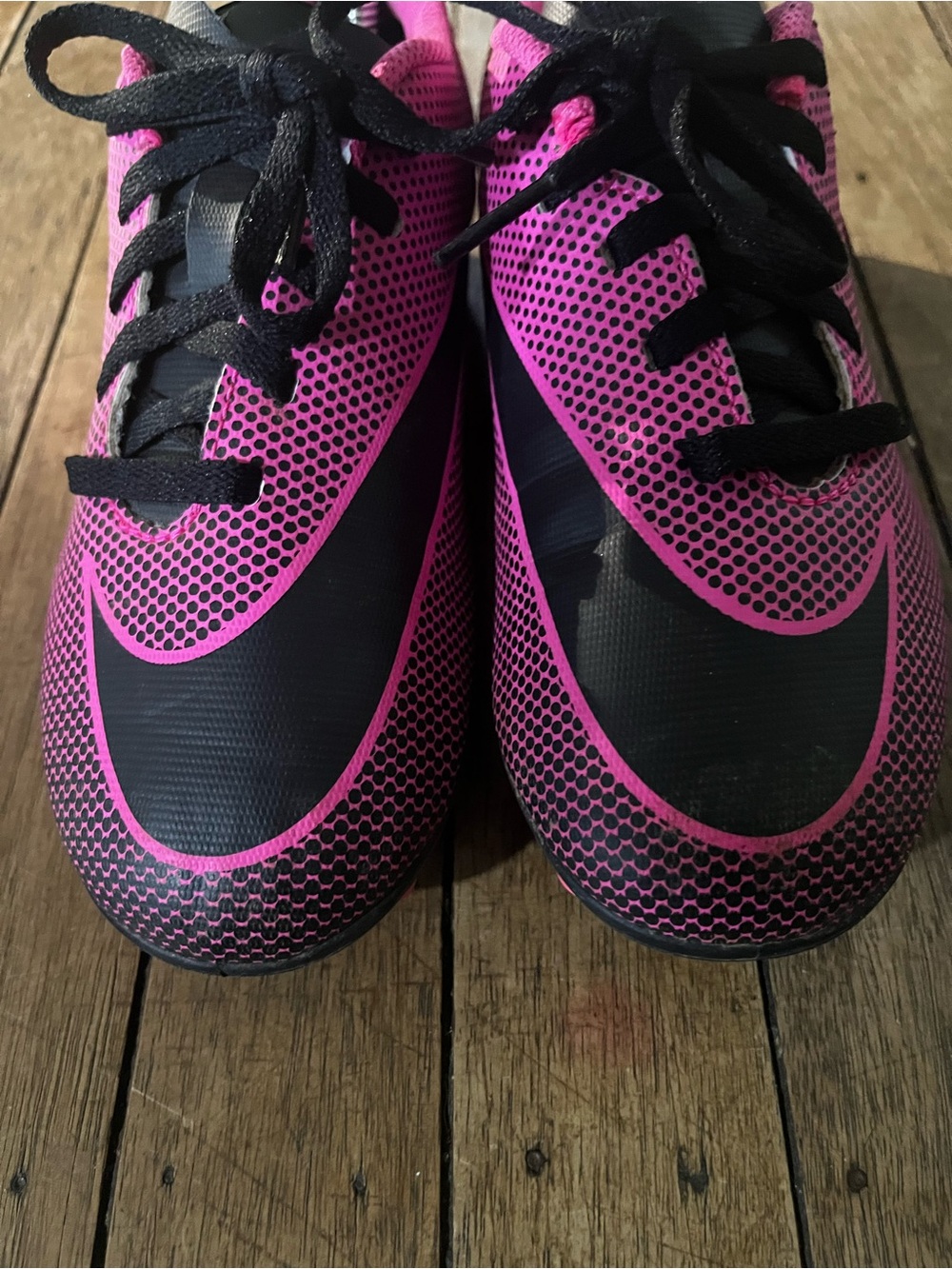Nike Jr Bravata II FG Pink Black Soccer Cleats Youth 2Y Unisex - Picture 5 of 8